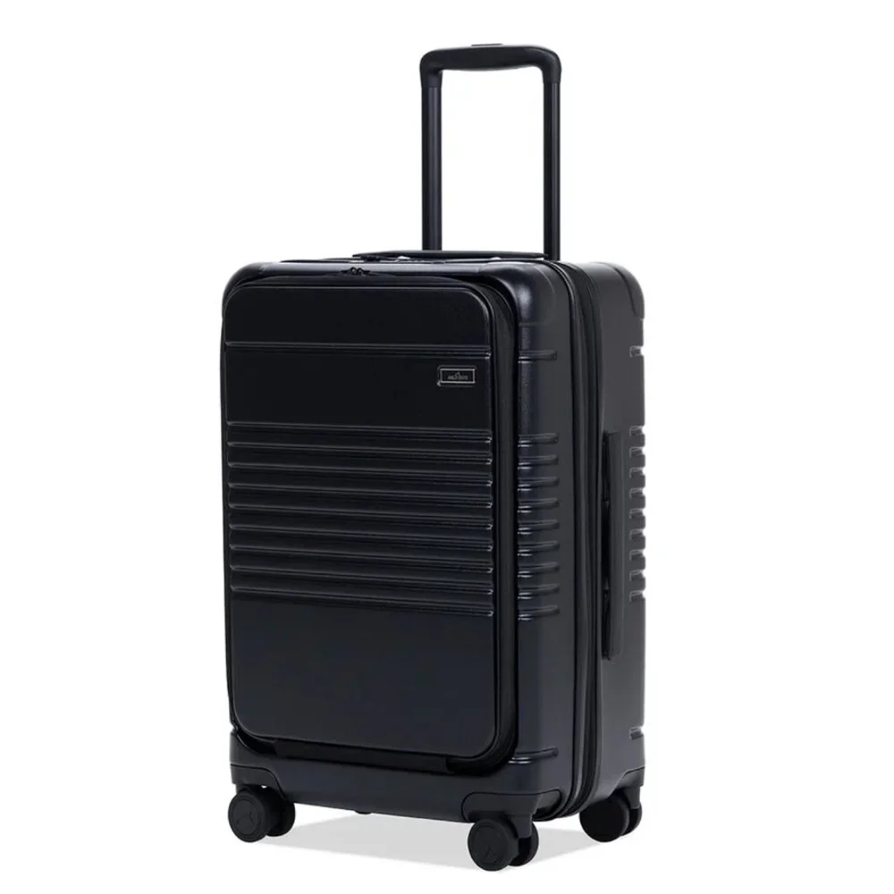 NIB NWT Arlo Skye The Expandable Carry-On Max - Front Pocket, Black